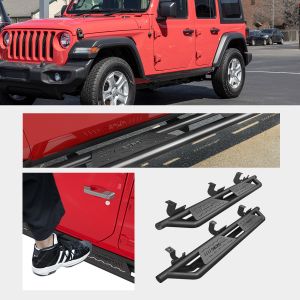 Running Boards for 2018-2024 Jeep Wrangler JL & Unlimited 4 Door