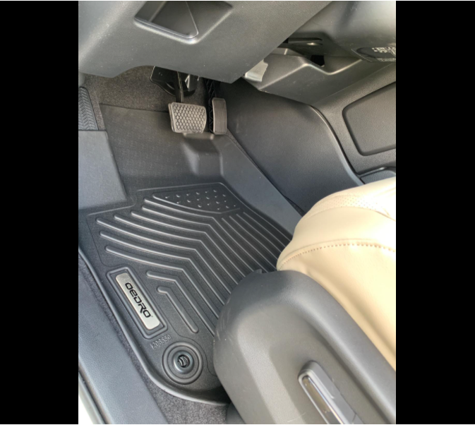 Full Set Liners Rear oEdRo Floor Mats Compatible for 2017-2019 Honda CR-V Unique Black TPE All-Weather Guard Includes 1st and 2nd Row: Front 