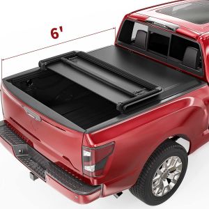 For 05-16 Nissan Frontier 02 Navara D40 King Cab 6' Bed Trifold Tonneau Cover 