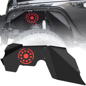 Nilight Front Inner Fender Liners Compatible with 2007-2018 Jeep Wrangler JK & JKU Unlimited Bolt-on Style Fender Flares,2 Years Warranty 