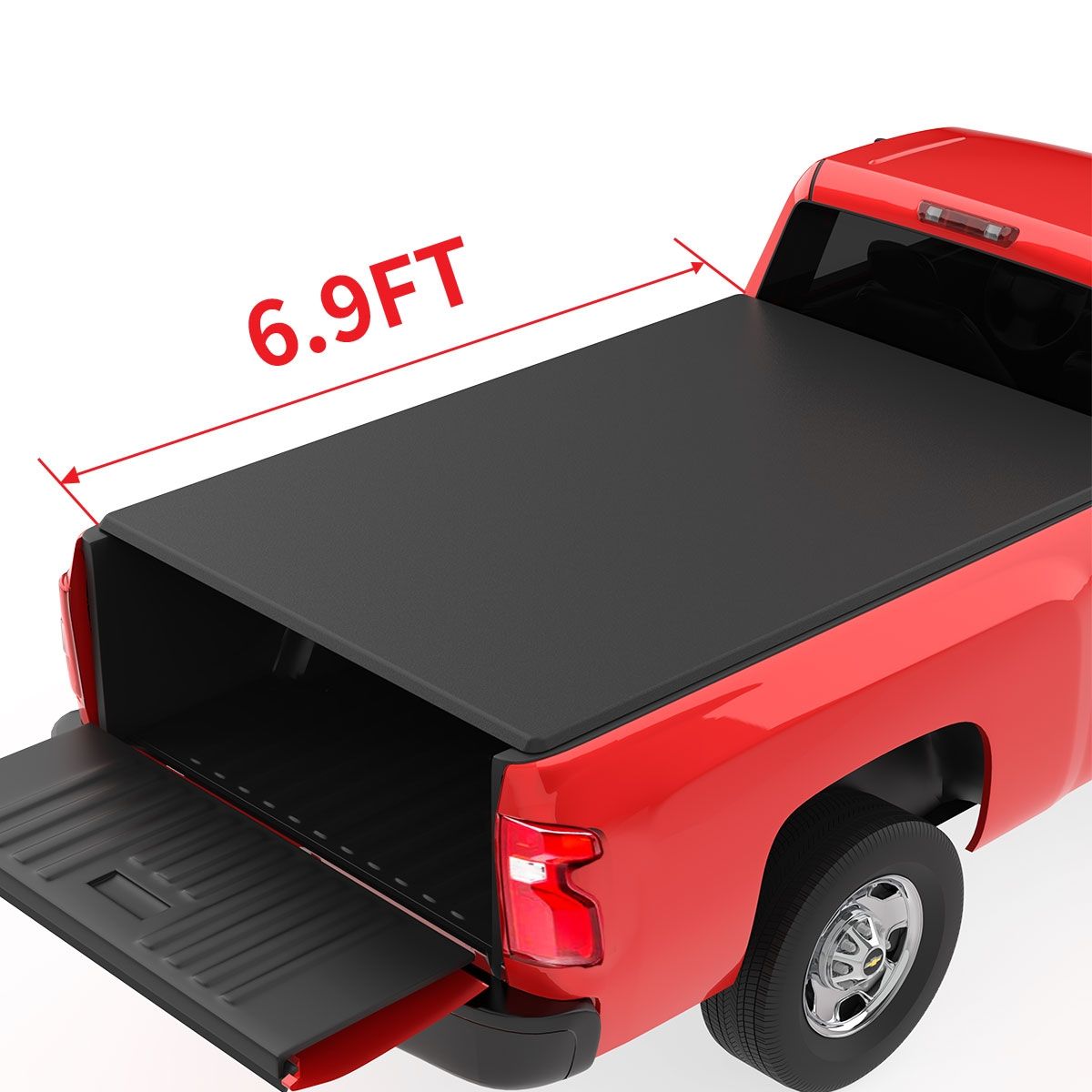 OEDRO? 6.9ft Soft Roll Up Tonneau Cover for 2020-2022 Chevrolet Silverado/GMC Sierra 2500 3500 HD New Body Style