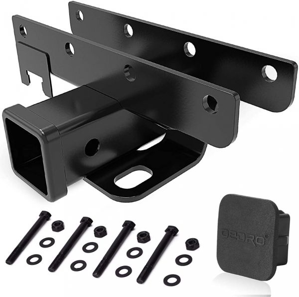 OEDRO? Rear Receiver Tow hitches for 2007-2018 Jeep Wrangler JK 2 Door & 4 Door Unlimited, Class 3 Hitch & Cover Kit Towing Combo