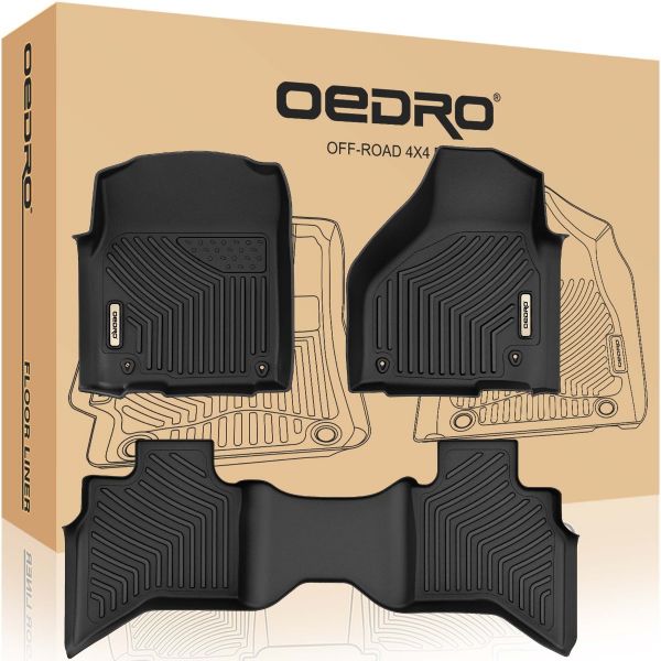 OEDRO? Floor Mats for 2012-2018 Dodge Ram 1500 Quad Cab / 2019-2020 Dodge Ram 1500 Classic Models