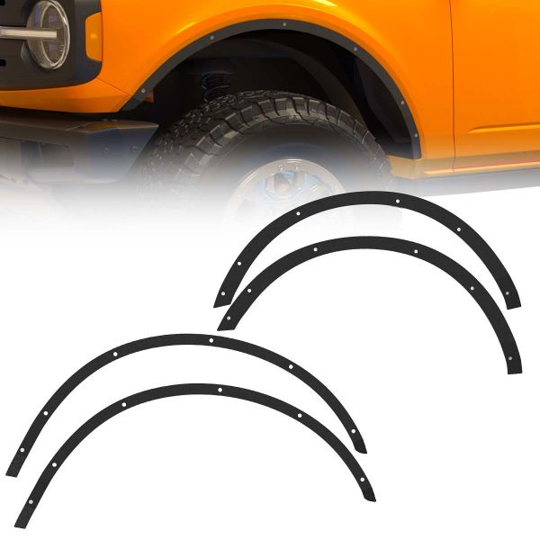 OEDRO? 4 PCS Set Off-Road Fender Flares for 2021-2022 Ford Bronco