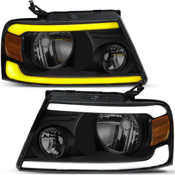 OEDRO? Headlight Assembly for 2004-2008 Ford F150 Front Light w/ LED DRL Turn Signal