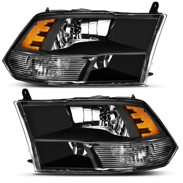 OEDRO? Headlight Assembly for 2009-2018 Dodge Ram 1500 2500 3500 Quad Cab Pickup Headlamps