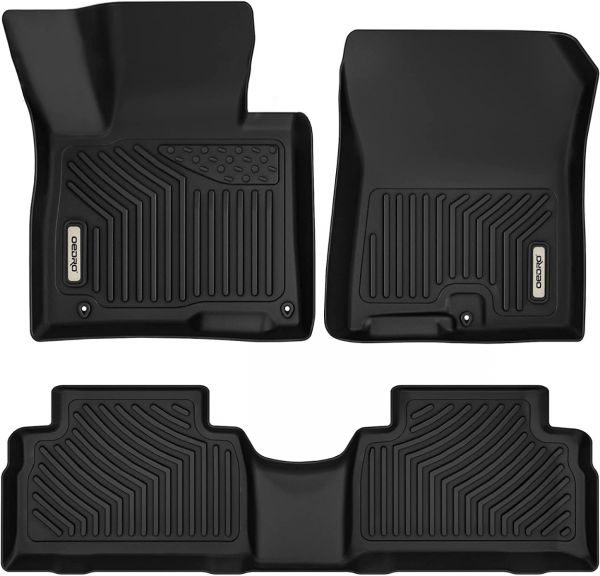 OEDRO? Floor Mats for 2021 2022 Hyundai Santa Fe 5 Seat, TPE All-Weather Guard Front and Rear Row Full Set Liners