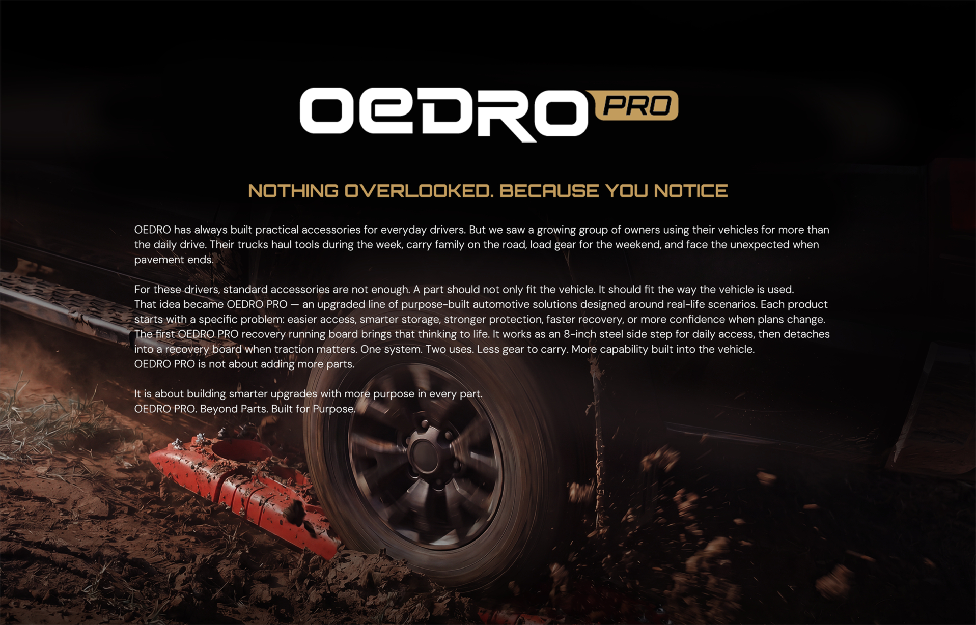 OEDRO PRO — Nothing Overlooked. Because You Notice.
